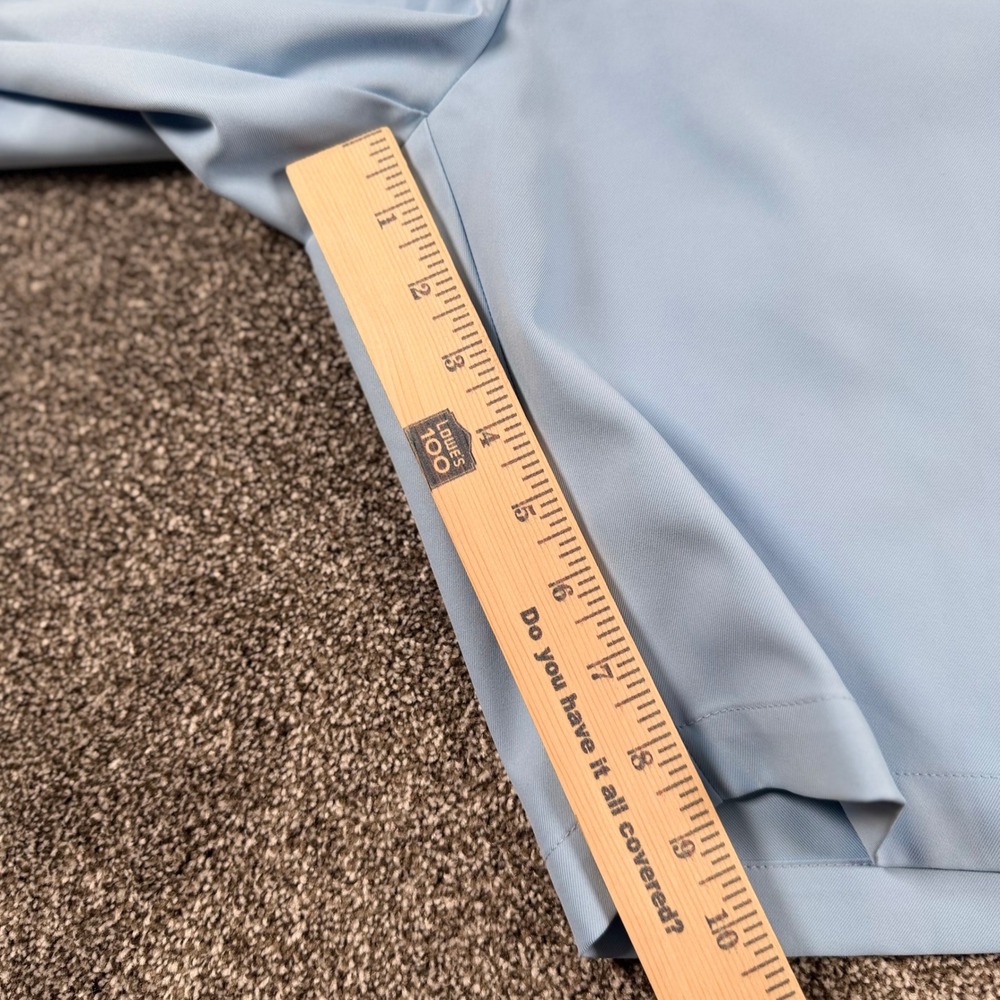 Peter Millar Golf Shorts Mens 38 Light Blue Performance Stretch Flat Front - Picture 2 of 5